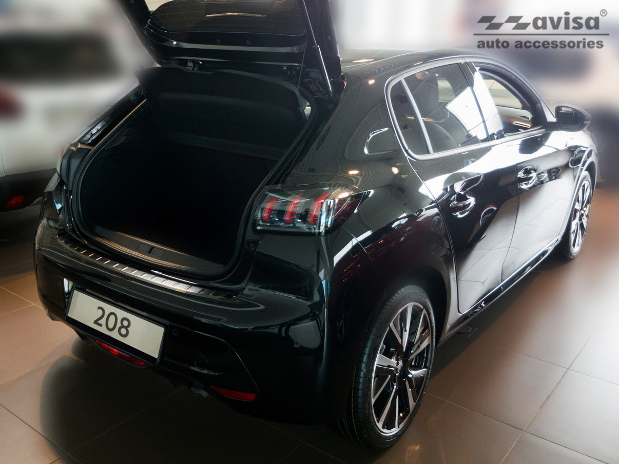Lastskydd Peugeot 208 II halvkombi 5-dörrars 2019–2023, facelift 2023+ – Svart – detaljbild 2