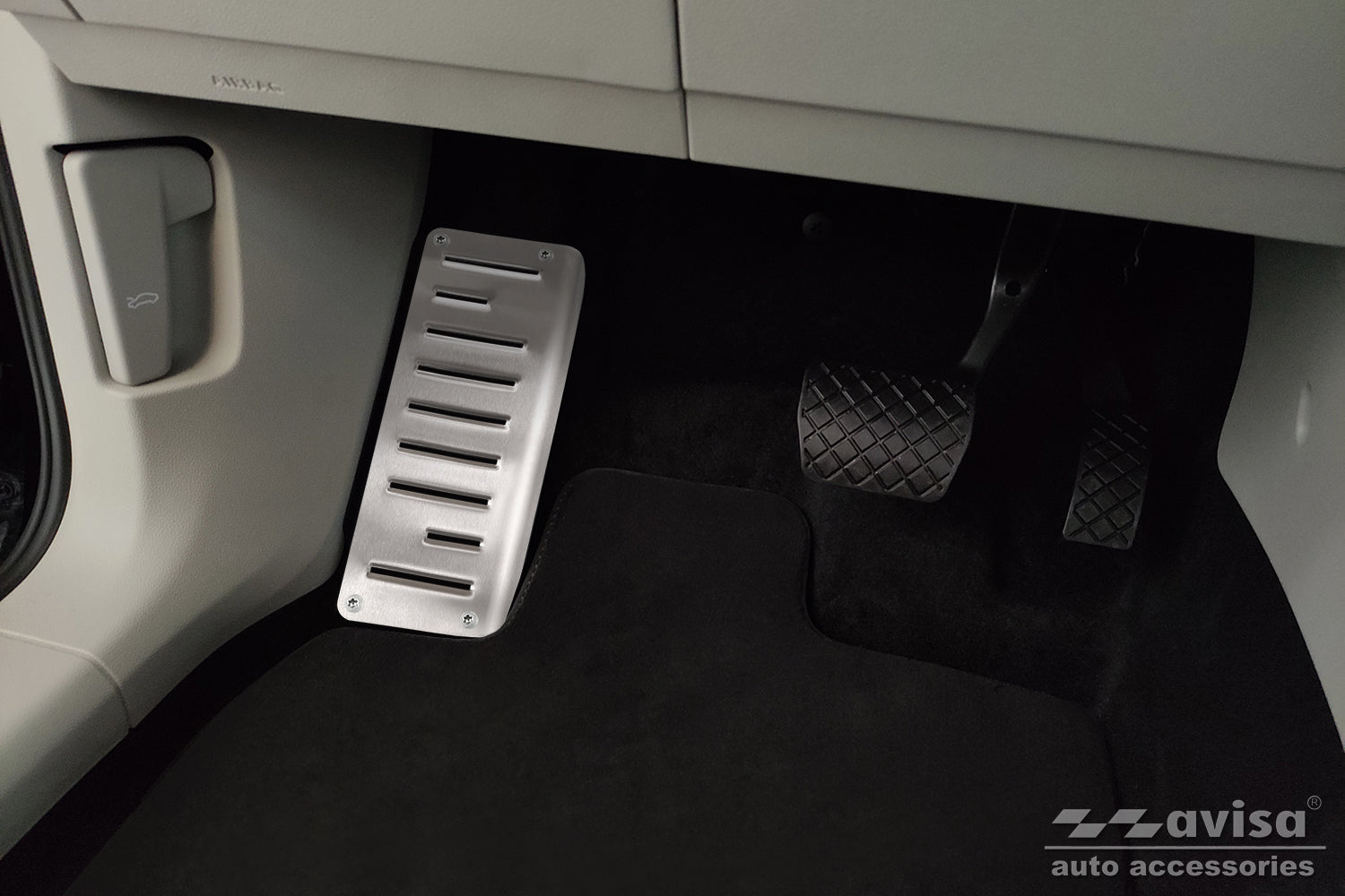 Fotstöd Volkswagen Tiguan II 2015–2020, facelift 2020+ m.fl. – Silver satin – detaljbild 3