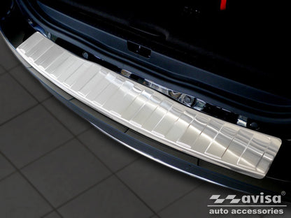Lastskydd Renault Grand Scenic III minivan 2009–2013, facelift 2013–2016 – Silver satin – detaljbild 3