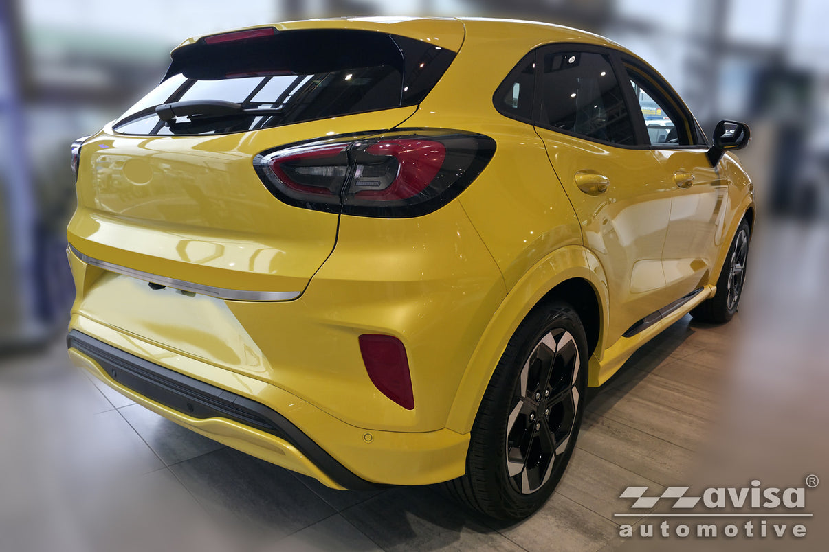 Bakluckelist Ford Puma crossover 2019+ – Silver satin – detaljbild 2