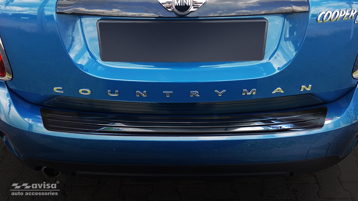 Lastskydd Mini Countryman F60 crossover facelift 2016–2020 – Spegelblank svart – detaljbild 3