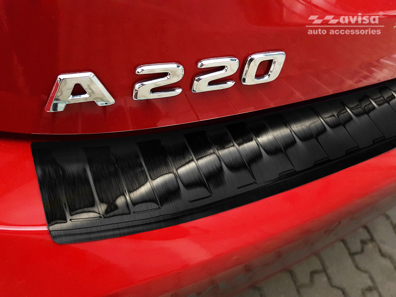 Lastskydd Mercedes A Class IV W177/ AMG/ 250e Hybrid halvkombi 2018+ – Svart – detaljbild 2