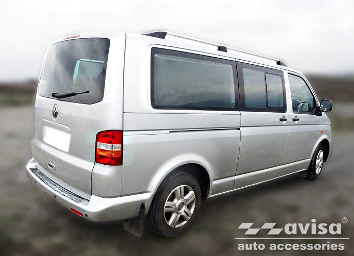 Lastskydd Volkswagen Transporter T5 Multivan, Caravelle 2003–2012; facelift 2012–2015 ( fits to the two bak dörrar and… – Silver satin – detaljbild 2