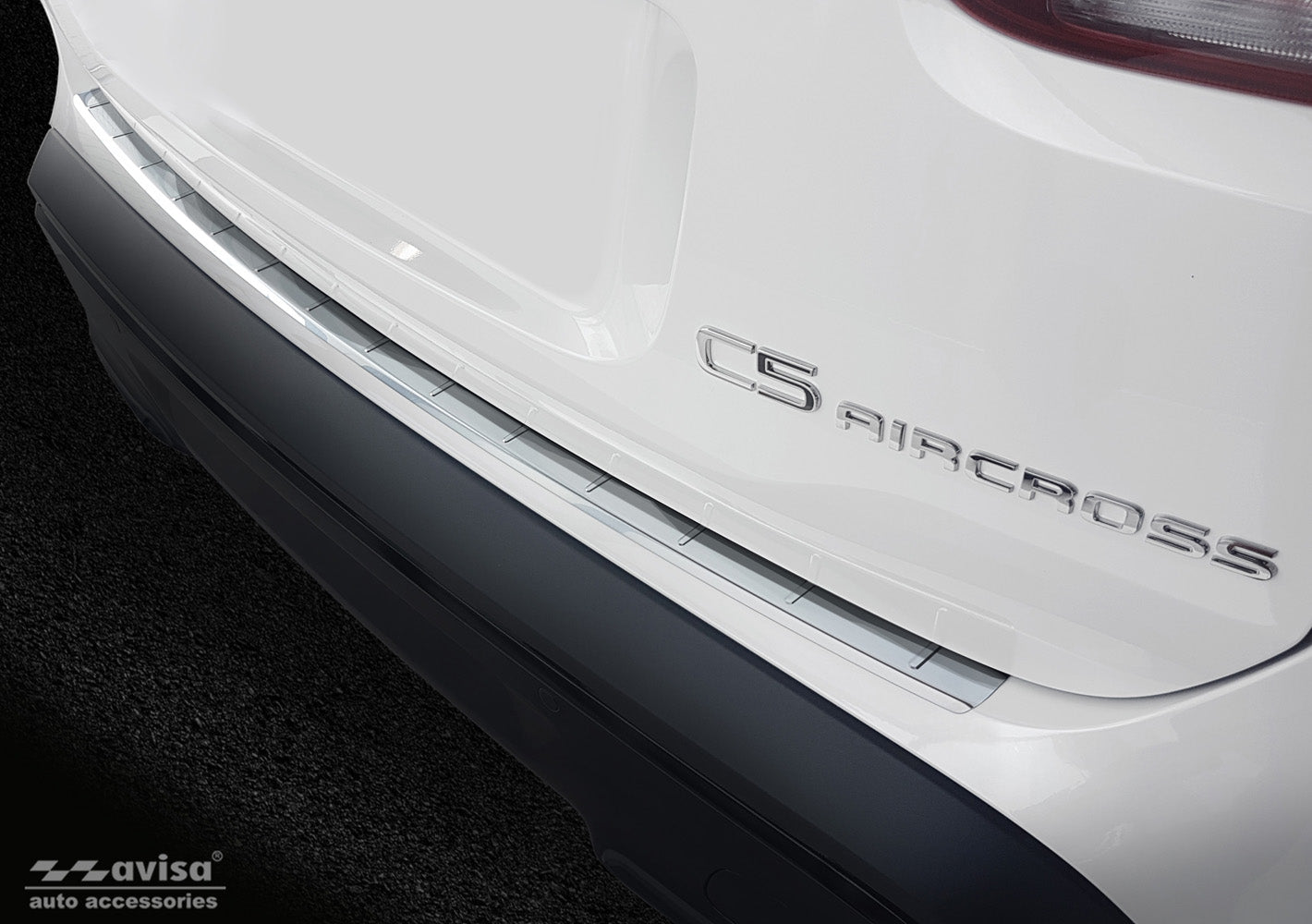 Lastskydd Citroen C5 Aircross 2018–2022, facelift 2022–2025 – Silver satin – detaljbild 3