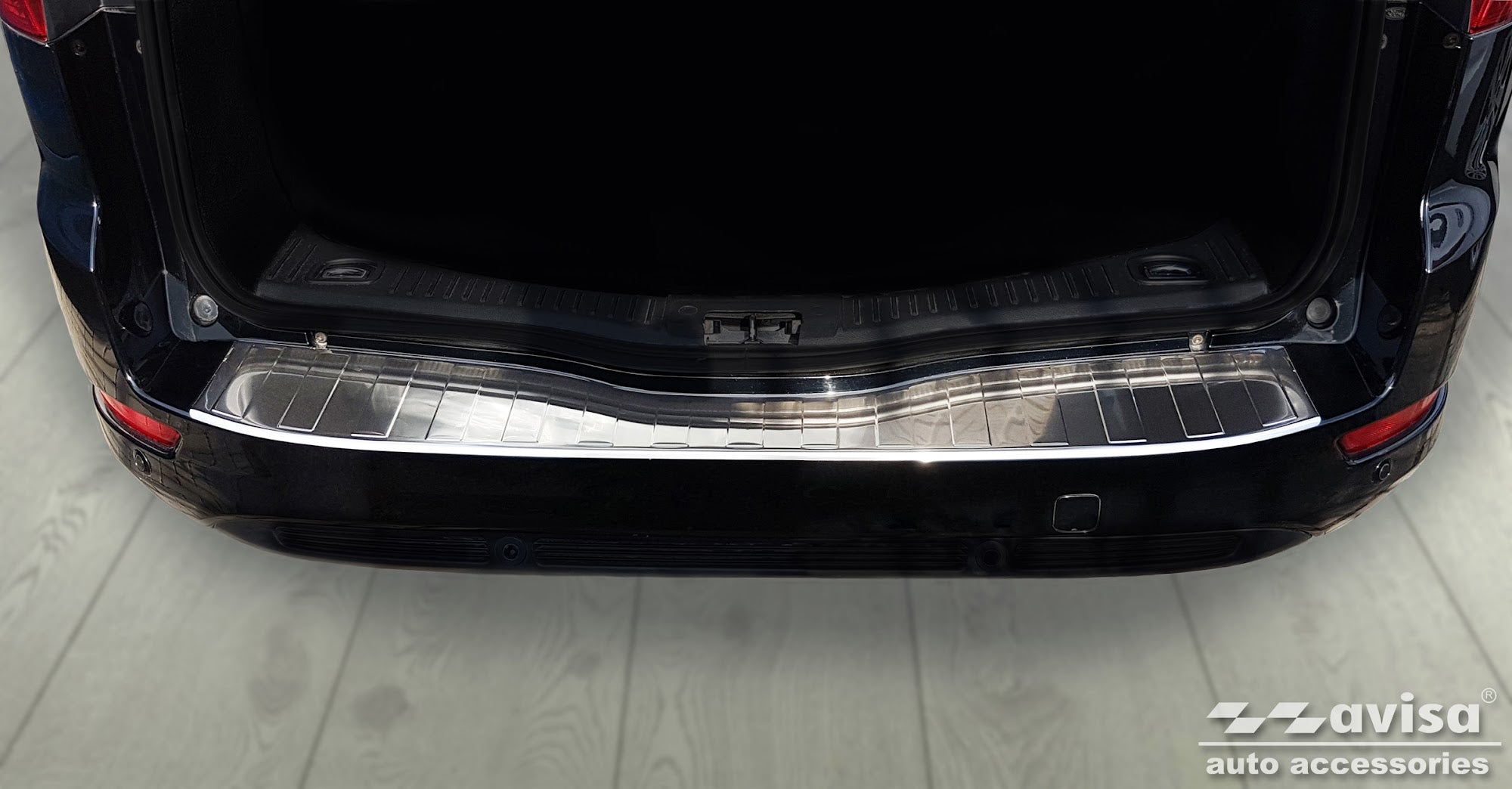Lastskydd Ford Mondeo IV MK4 Kombi facelift 2010–2014 – Silver satin – detaljbild 3