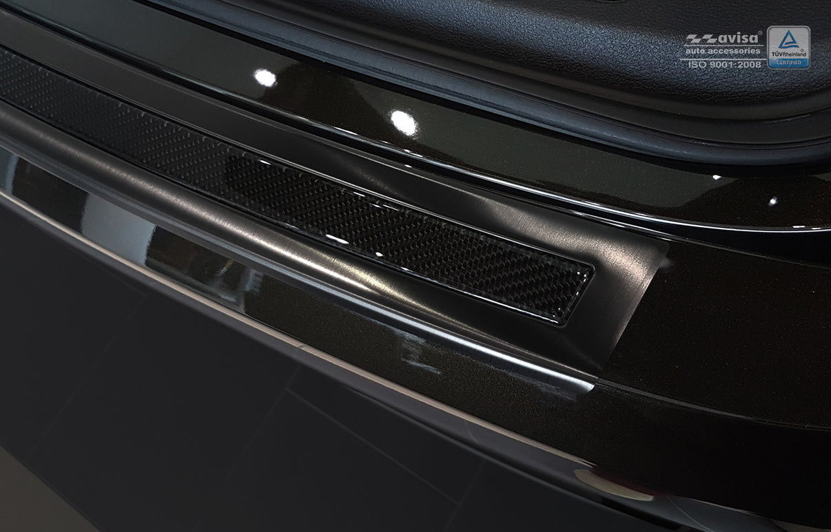 Lastskydd BMW X6 II F16 2014–2019 – Svart steel, Svart Kolfiber – detaljbild 2