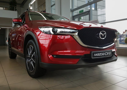 Tröskelskydd Special Edition Mazda CX-5 II 2017–2021, facelift 2021–2025 – Silver satin – detaljbild 3
