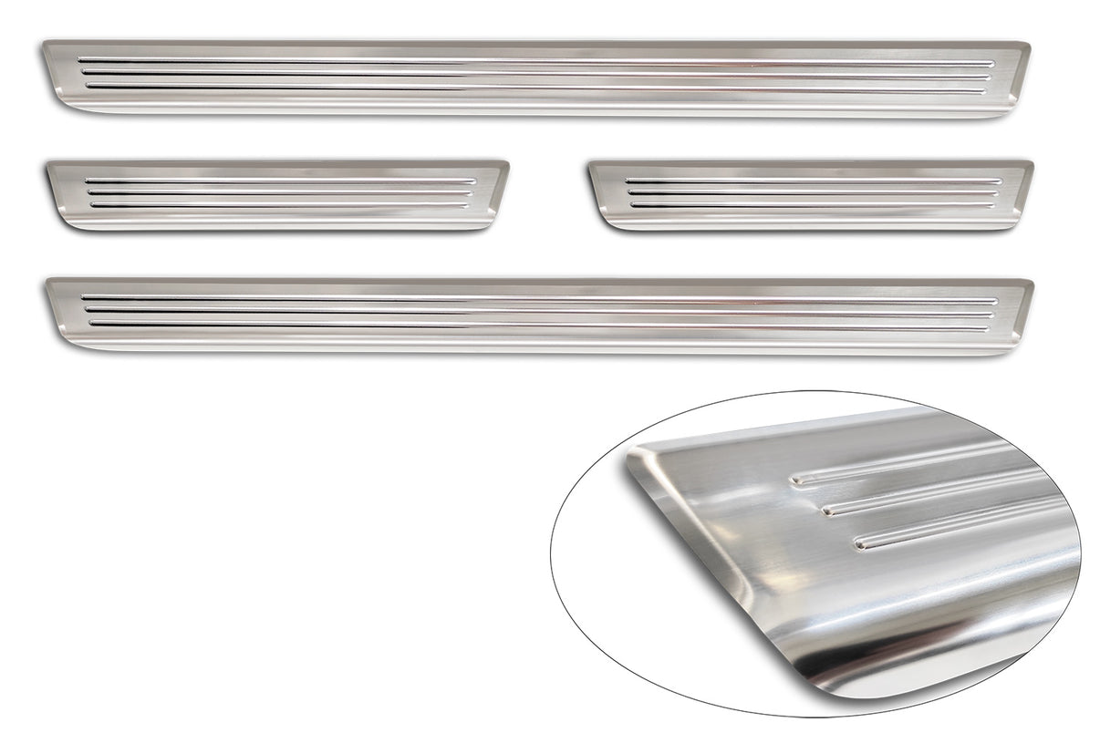 Tröskelskydd Lines Skoda Enyaq IV 2020+/ Skoda Enyaq Coupe iV 2022+ – Silver satin