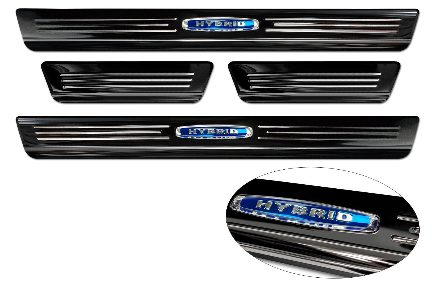 Tröskelskydd Hybrid Peugeot 308 III halvkombi/ 308 III SW Kombi 2021+/ Peugeot E-308 III halvkombi/ E-308 III SW Kombi 2021+ – Svart miror