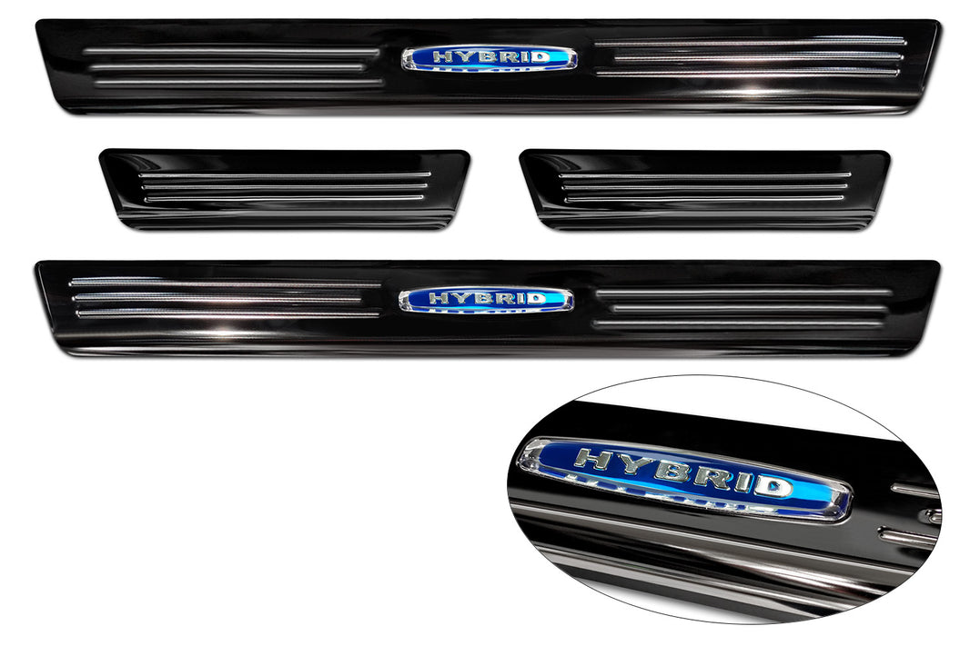 Tröskelskydd Hybrid Ford Kuga III 2019–2024 facelift 2024+ – Spegelblank svart