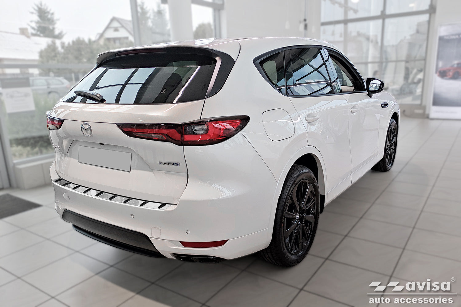 Lastskydd Strong Edition Mazda CX-60 2022+ – Silver satin – detaljbild 2