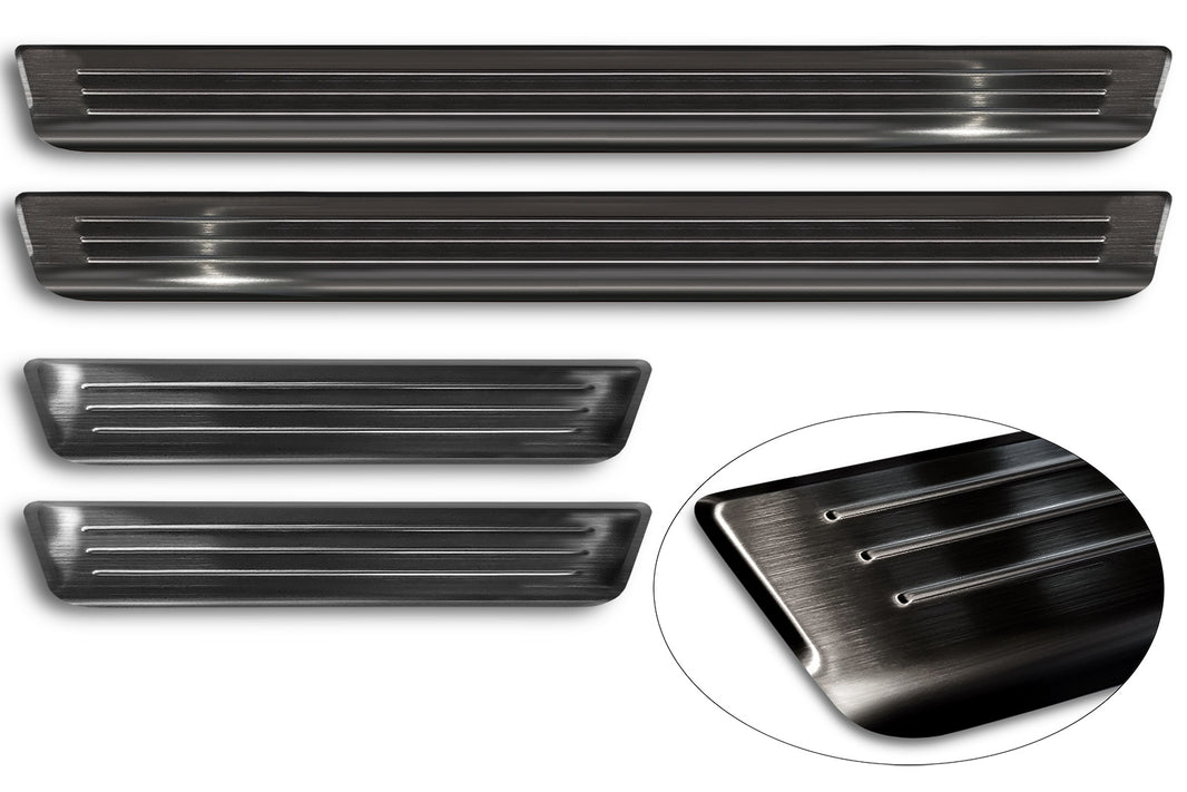 Tröskelskydd Lines Volkswagen Tiguan II 2015–2020, facelift 2020+/ eHybrid 2020–2024 m.fl. – Svart