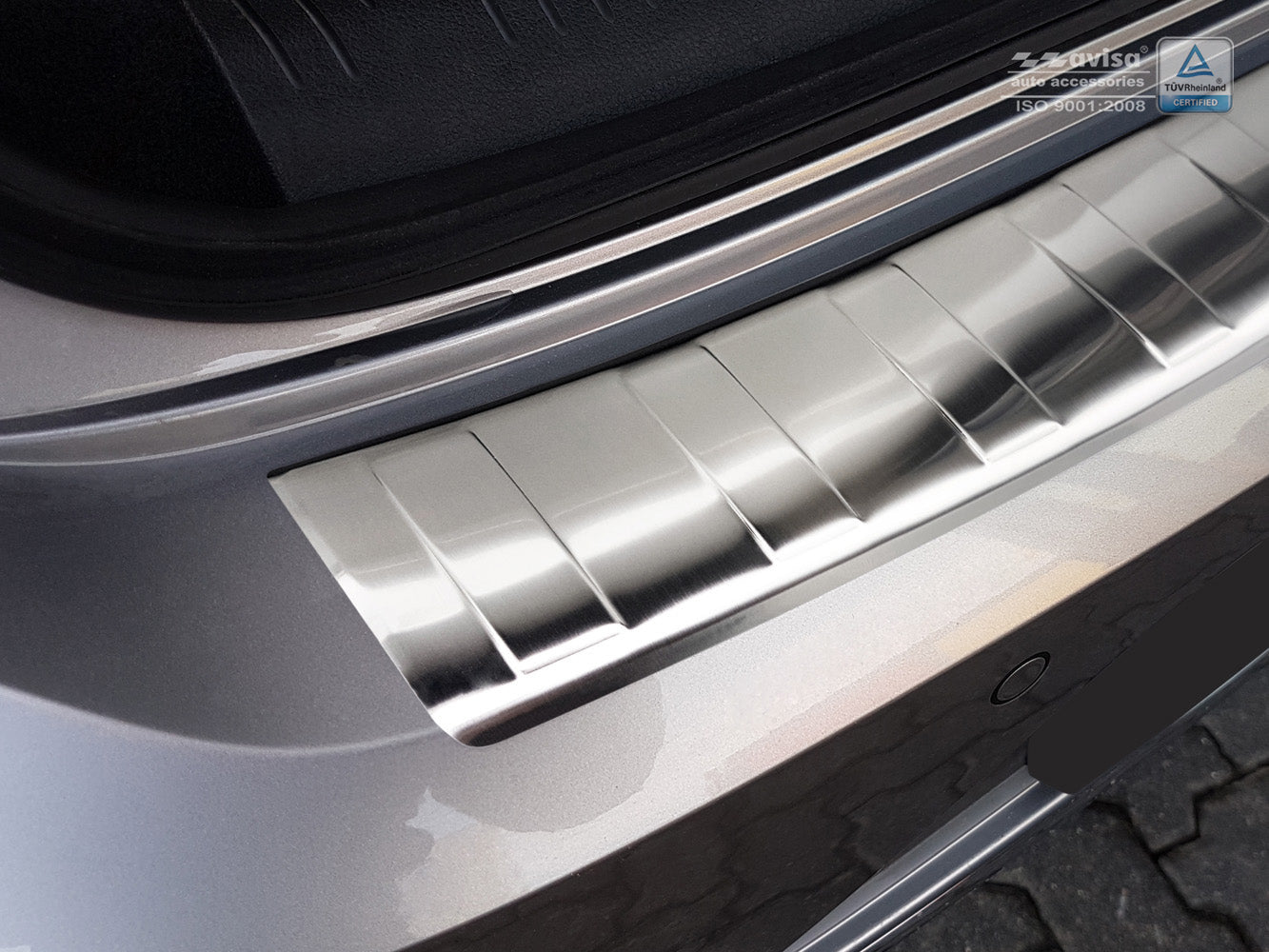 Lastskydd Volkswagen Arteon 2017–2020, facelift 2020+ – Silver satin – detaljbild 2