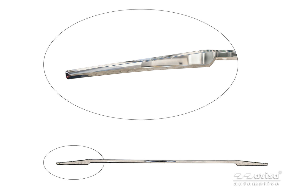 Bakluckelist Volkswagen ID 4 2020+ – Spegelpolerat silver