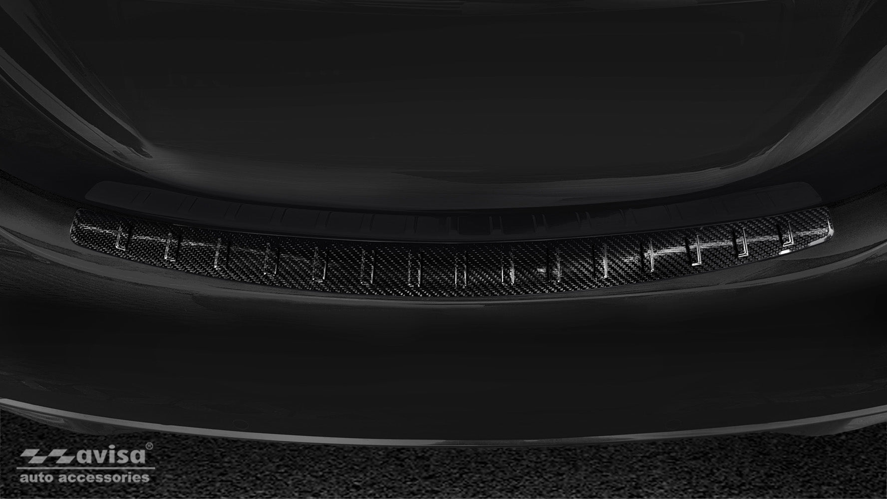 Lastskydd Mercedes C Class IV W205/ AMG sedan 2014–2019, facelift 2019+06.2021+ Svart – detaljbild 3