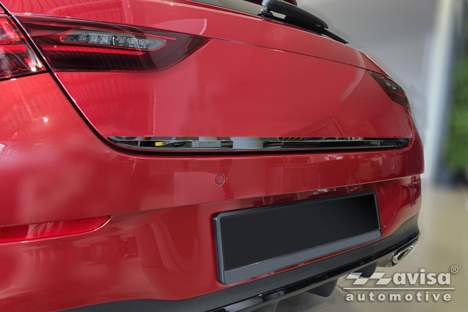 Bakluckelist Mercedes Cla II Shooting Brake (X118) 2019–2025 – Spegelblank svart – detaljbild 3
