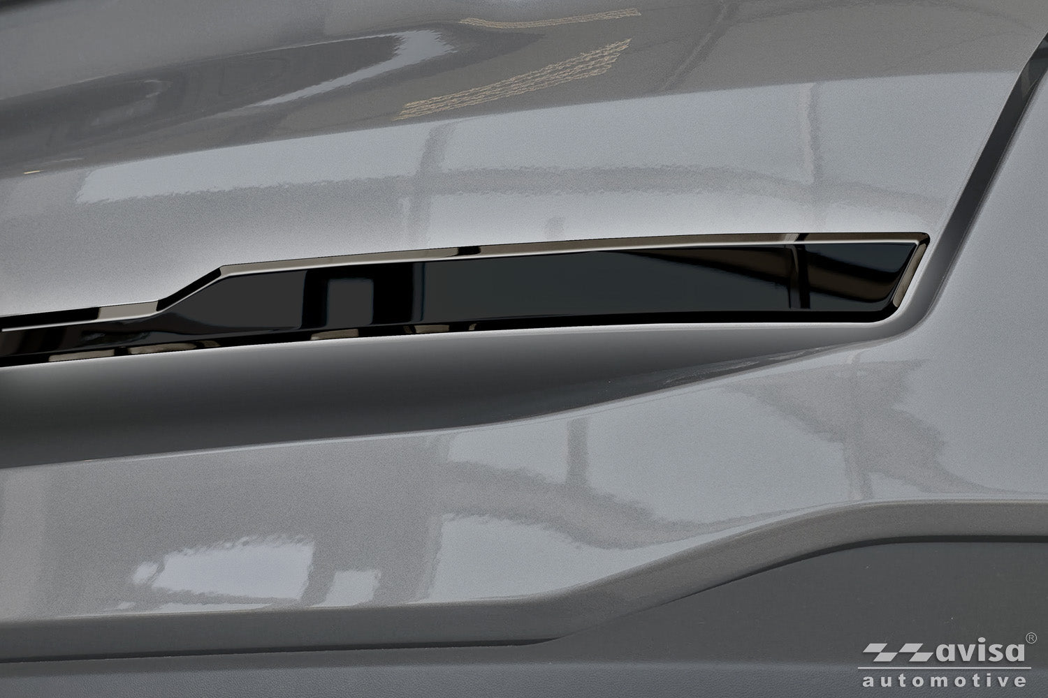 Bakluckelist Kia Sorento IV facelift 2020+ – Spegelblank svart (2/51137) – detaljbild 3