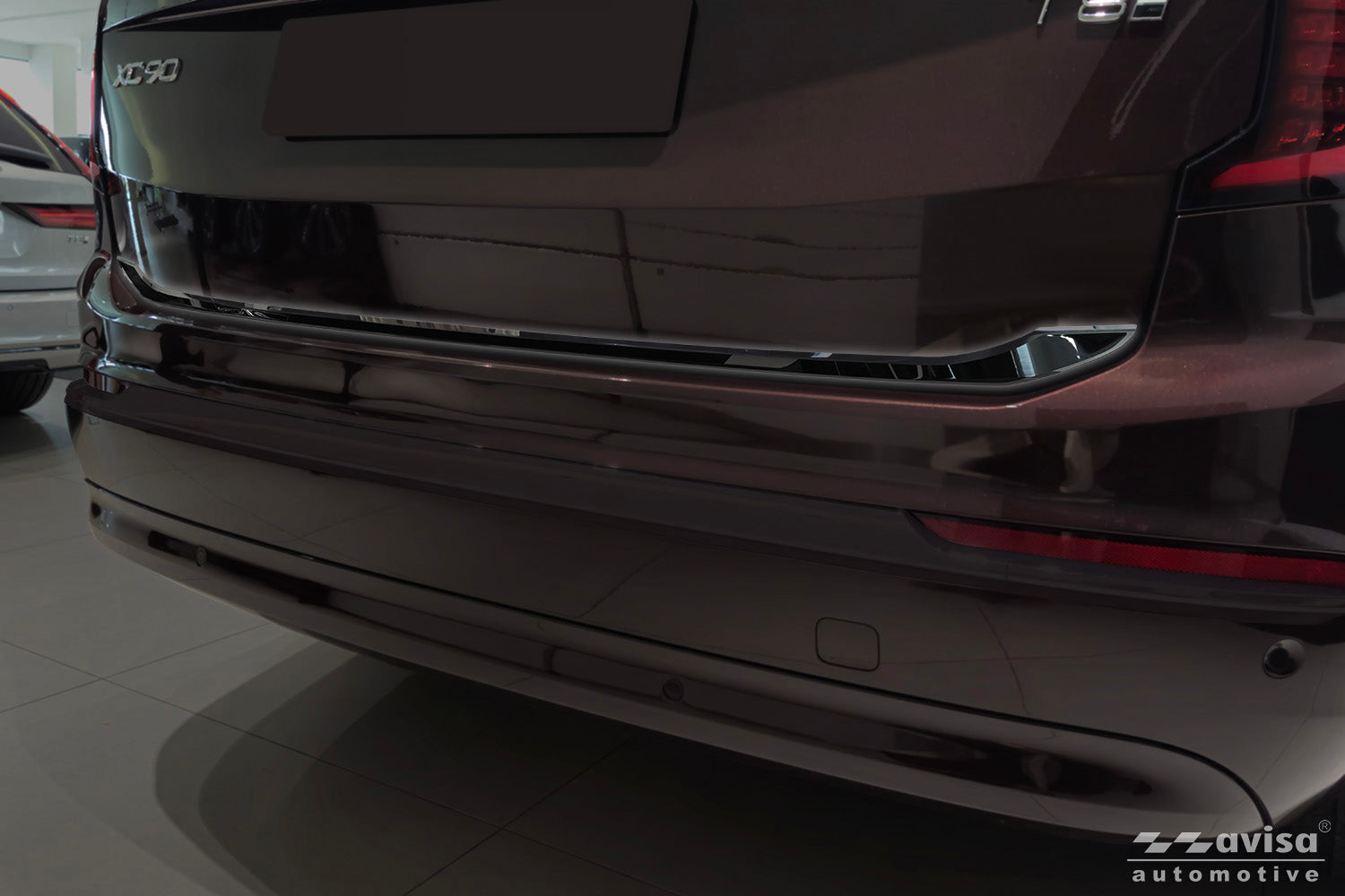 Bakluckelist Volvo XC90 II 2015–2019, facelift 2019–2024, facelift 2024+ – Spegelblank svart – detaljbild 3