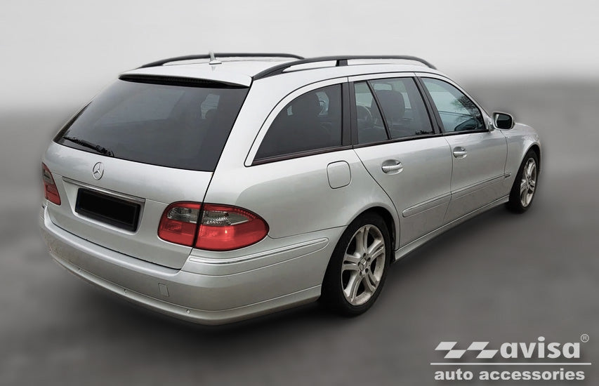 Lastskydd Mercedes E Class W211 Kombi 2002–2009 – Silver satin – detaljbild 2