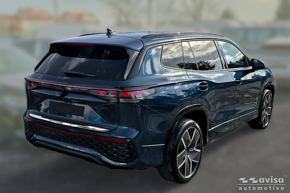 Bakluckelist Volkswagen Tayron II 2025+ – Spegelpolerat silver – detaljbild 2