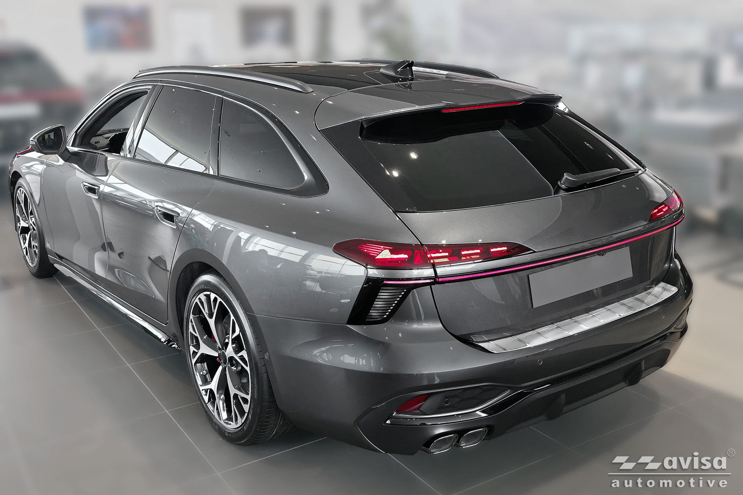 Lastskydd Audi A6 C9 Avant S-line 2025+ – Silver satin – detaljbild 2