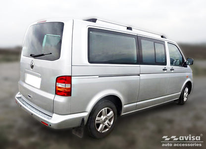 Lastskydd Volkswagen Transporter T5 Multivan, Caravelle 2003–2012, facelift 2012–2015 ( fits to the two bak dörrar and… – Silver satin – detaljbild 2
