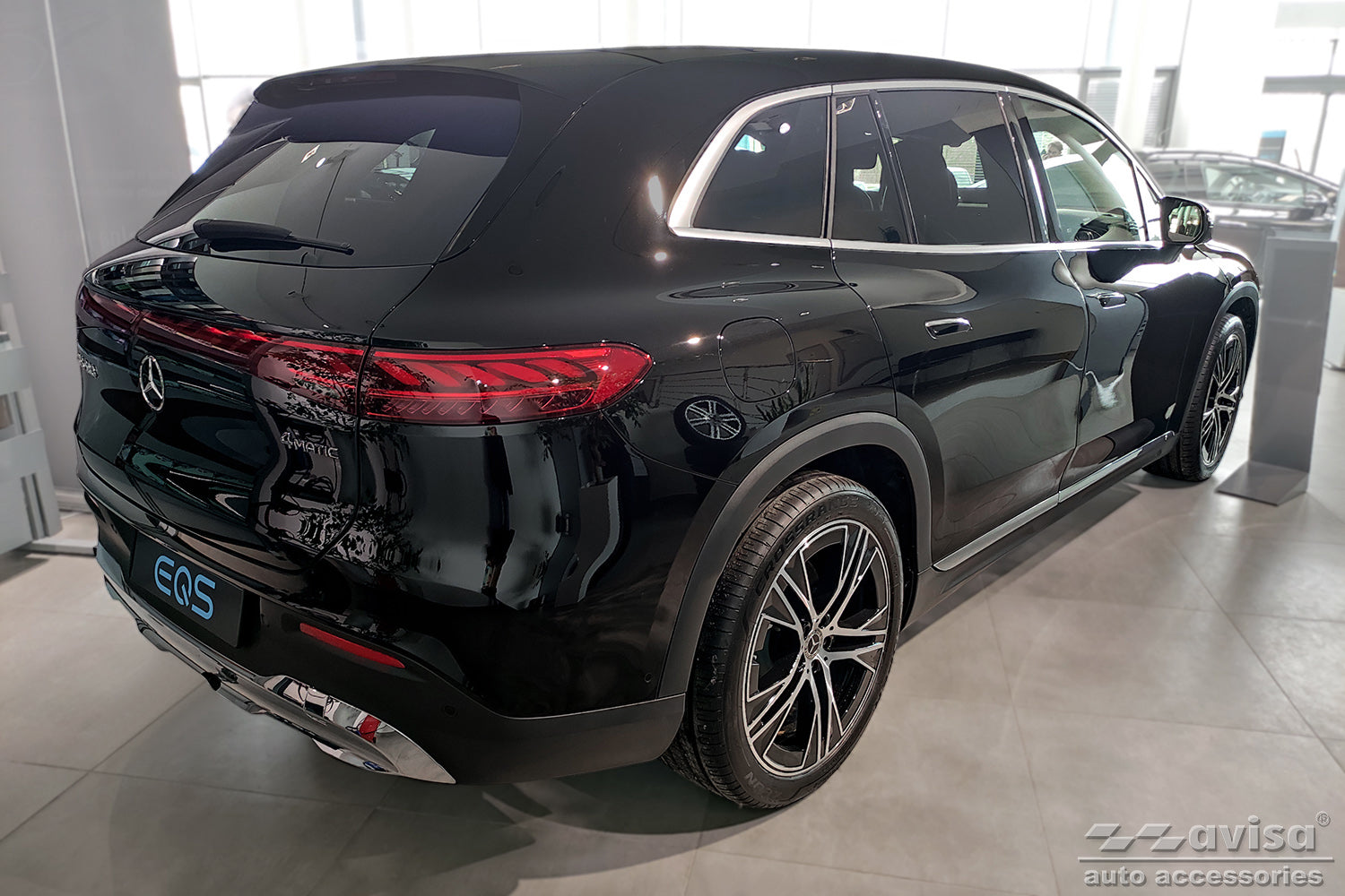 Lastskydd Mercedes Eqs SUV (X296) 2022+ – Silver – detaljbild 2