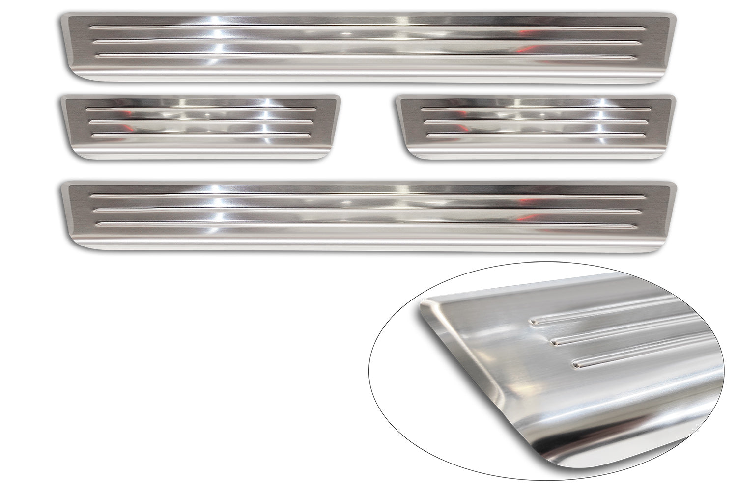 Tröskelskydd Lines Opel Mokka II B 2020+ – Silver satin