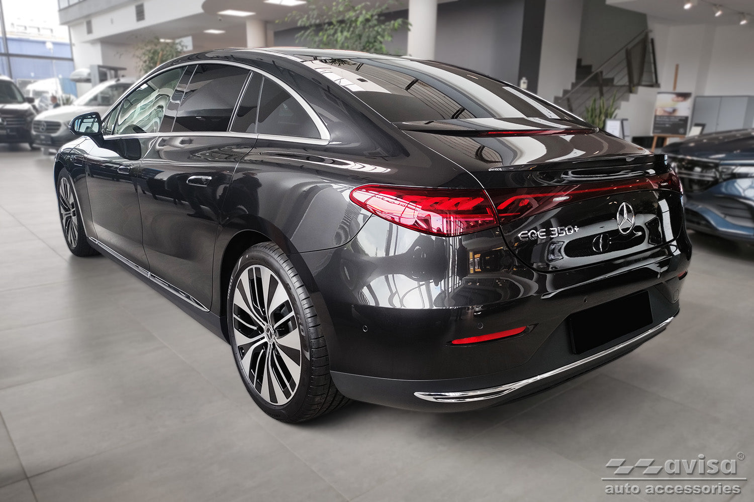 Lastskydd Mercedes Eqe (V295) 2022+ – Svart – detaljbild 2