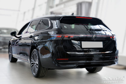 Bakluckelist Volkswagen Passat B9 Variant 2024+ – Spegelpolerat silver – detaljbild 2