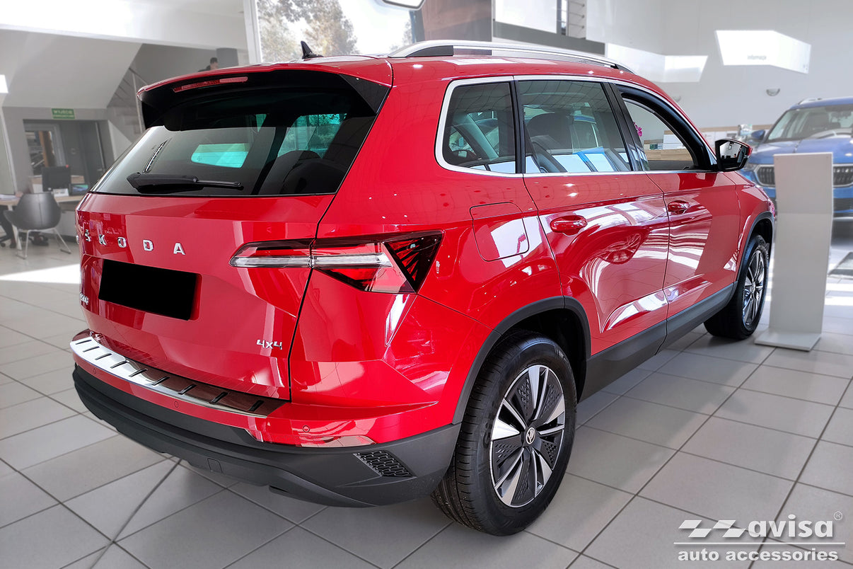 Lastskydd Strong Edition Skoda Karoq facelift 2022+/ Sportline facelift 2022+ – Silver satin – detaljbild 2