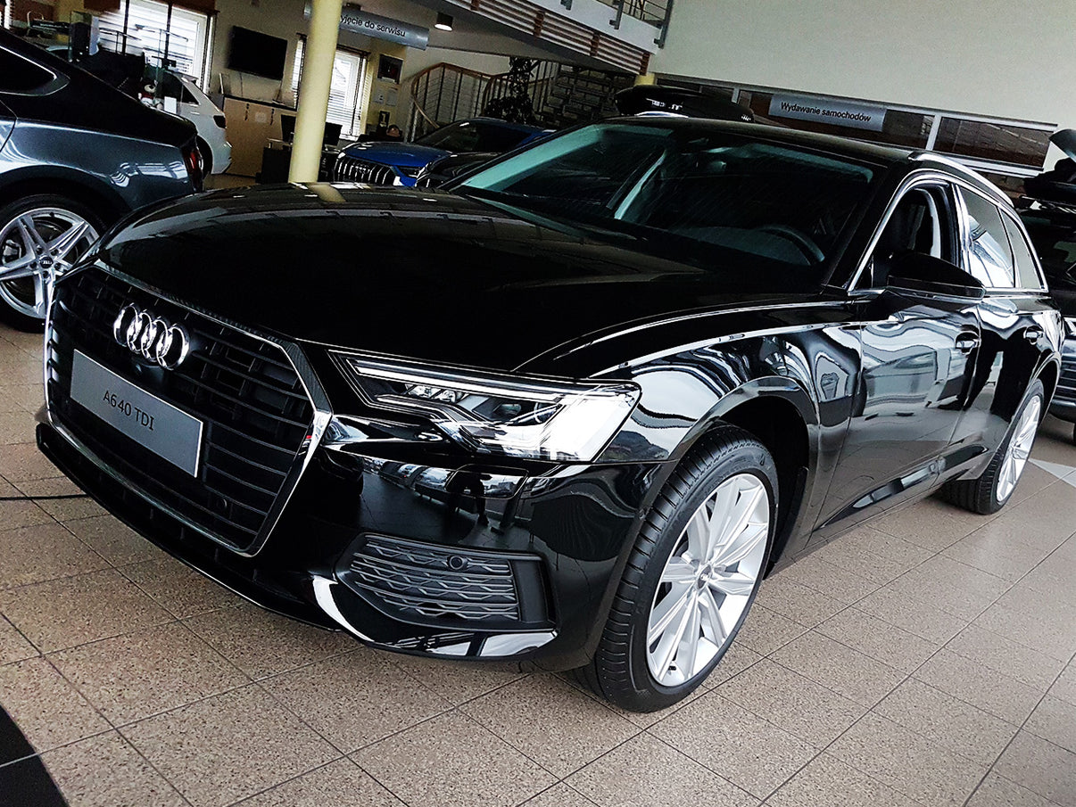 Lastskydd Audi A6 C8 V Avant/ S-line/ Allroad 2018–2023, facelift 2023–2025 / Audi A6 C8 V Allroad 2019+ – Silver satin – detaljbild 3