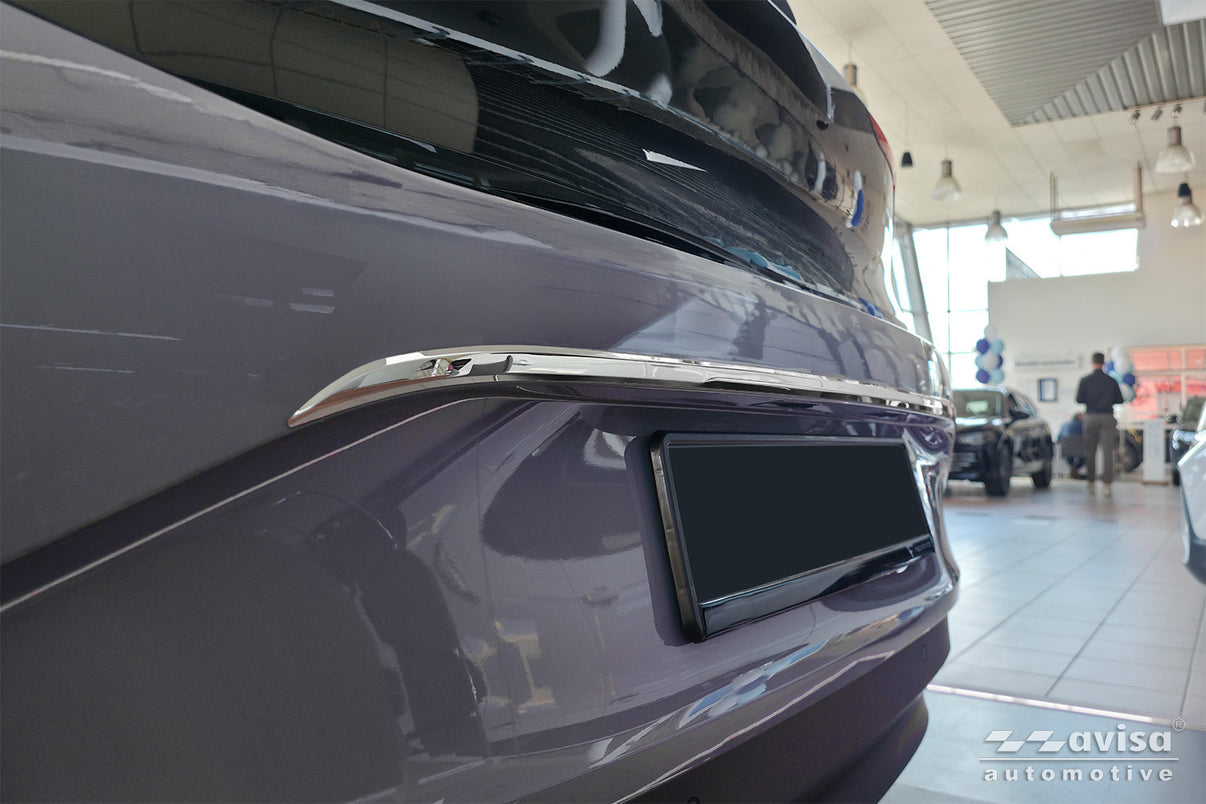 Bakluckelist Volkswagen ID 3 2019–2023, facelift 2023+ – Spegelpolerat silver – detaljbild 3