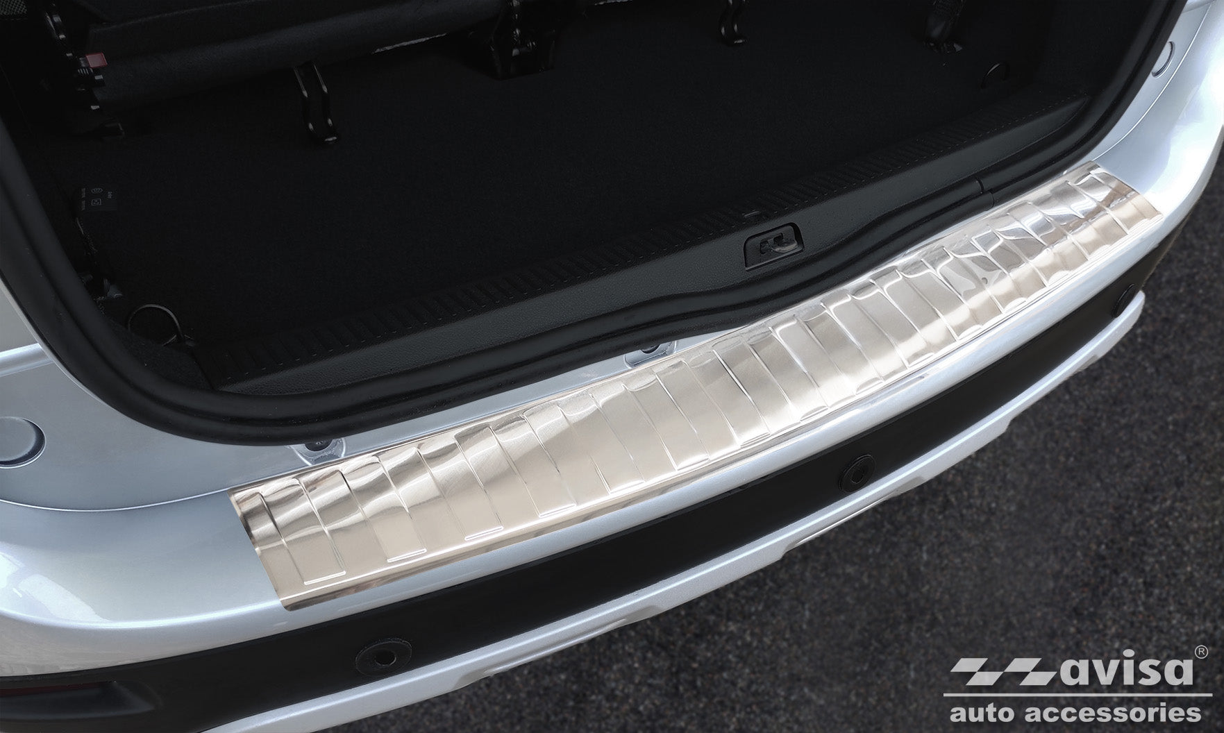 Lastskydd Dacia Lodgy 2012–2017, facelift 2017+ – Silver satin – detaljbild 3