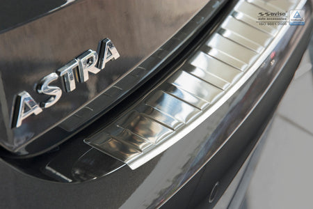 Lastskydd Opel Astra V K halvkombi 2015–2019, facelift 2019–2021 – Silver satin