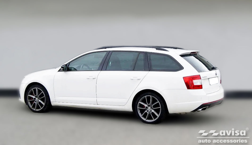 Lastskydd Skoda Octavia III Kombi RS version 2013–2016, facelift 2016–2019 – Silver satin – detaljbild 2