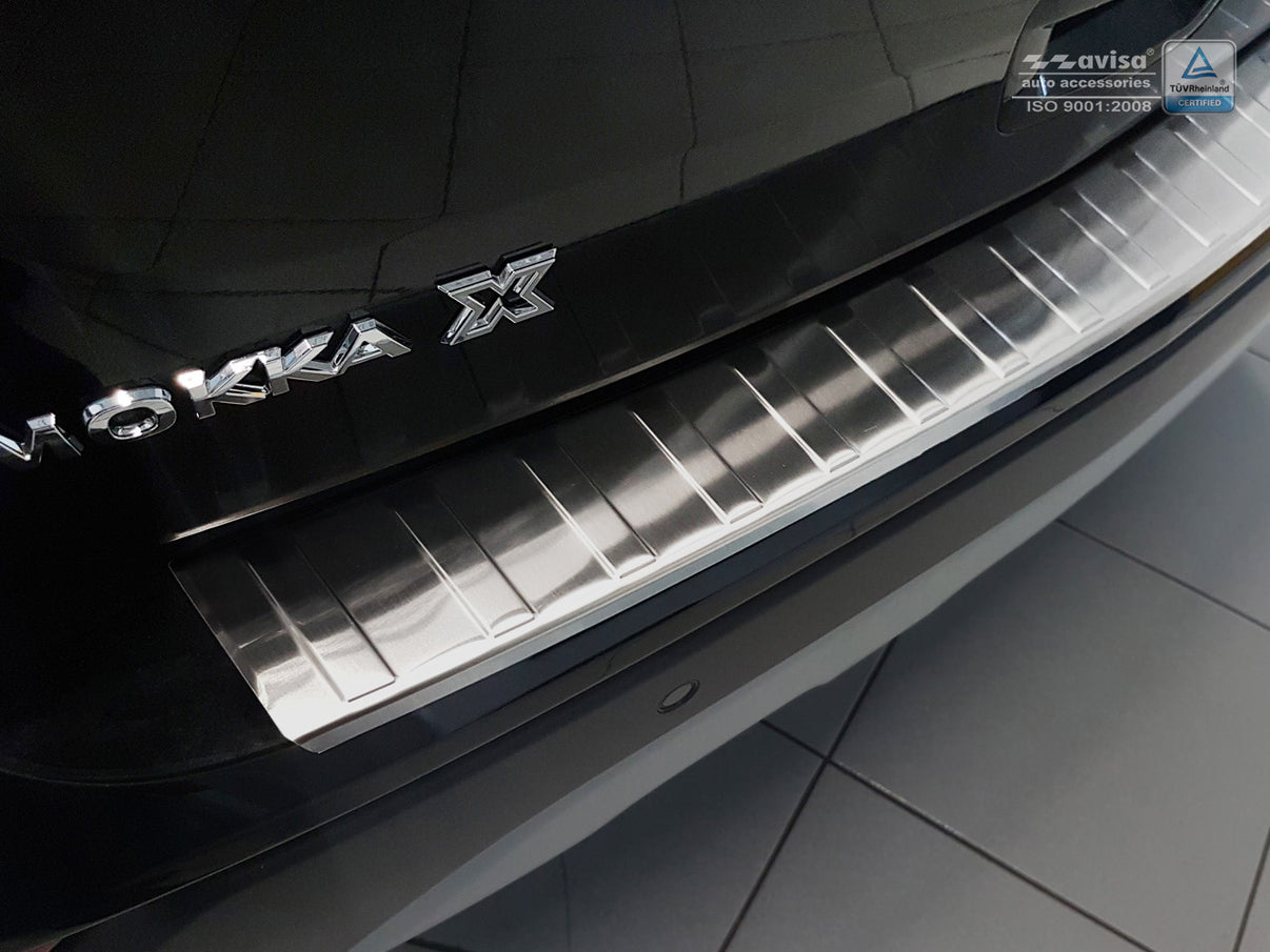 Lastskydd Opel Mokka X facelift 2016+ – Silver satin – detaljbild 2
