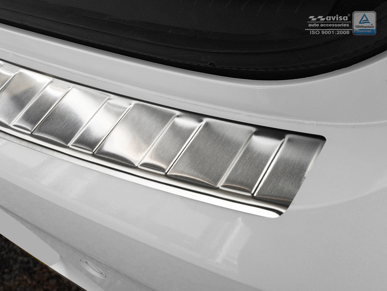 Lastskydd Opel Insignia B Grand Sport Liftback 2017–2020, facelift 2020+ – Silver satin – detaljbild 2