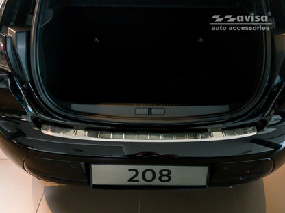 Lastskydd Peugeot 208 II halvkombi 5-dörrars 2019–2023, facelift 2023+ – Silver satin – detaljbild 3