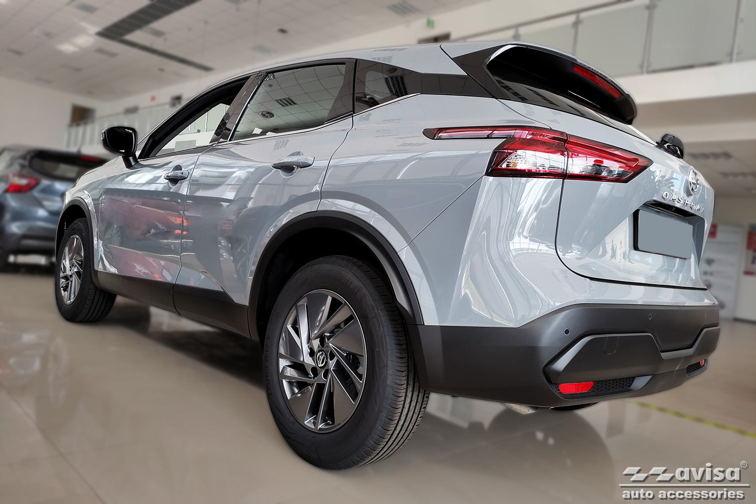 Lastskydd Nissan Qashqai III crossover 2021–2024 facelift 2024+/ Nissan Qashqai 15 Epower n-design 2025+ m.fl. – Svart – detaljbild 2