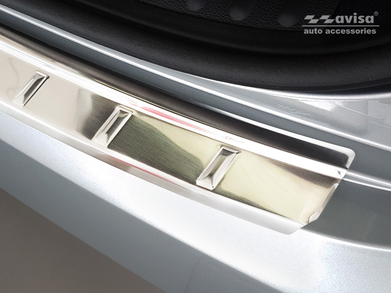 Lastskydd Kia Ceed SW/ wagon 2018–2021, facelift 2021+ – Silver satin – detaljbild 2