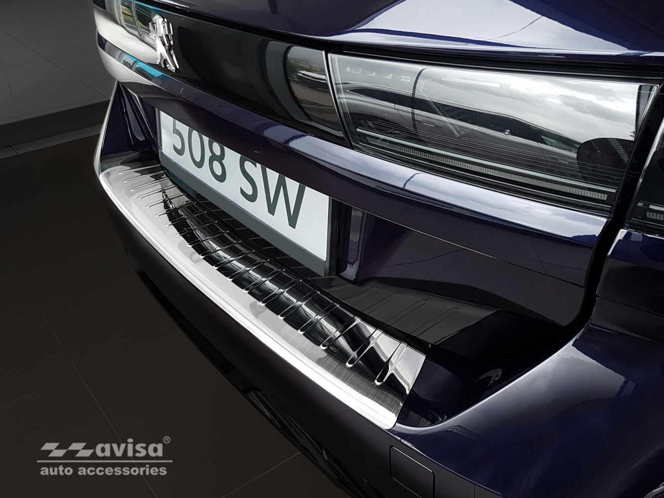 Lastskydd Peugeot 508 II SW 2018–2023 facelift 2023+ – Silver satin – detaljbild 3