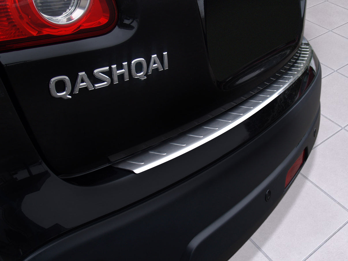 Lastskydd Nissan Qashqai I crossover 2007–2013 – Silver satin – detaljbild 3