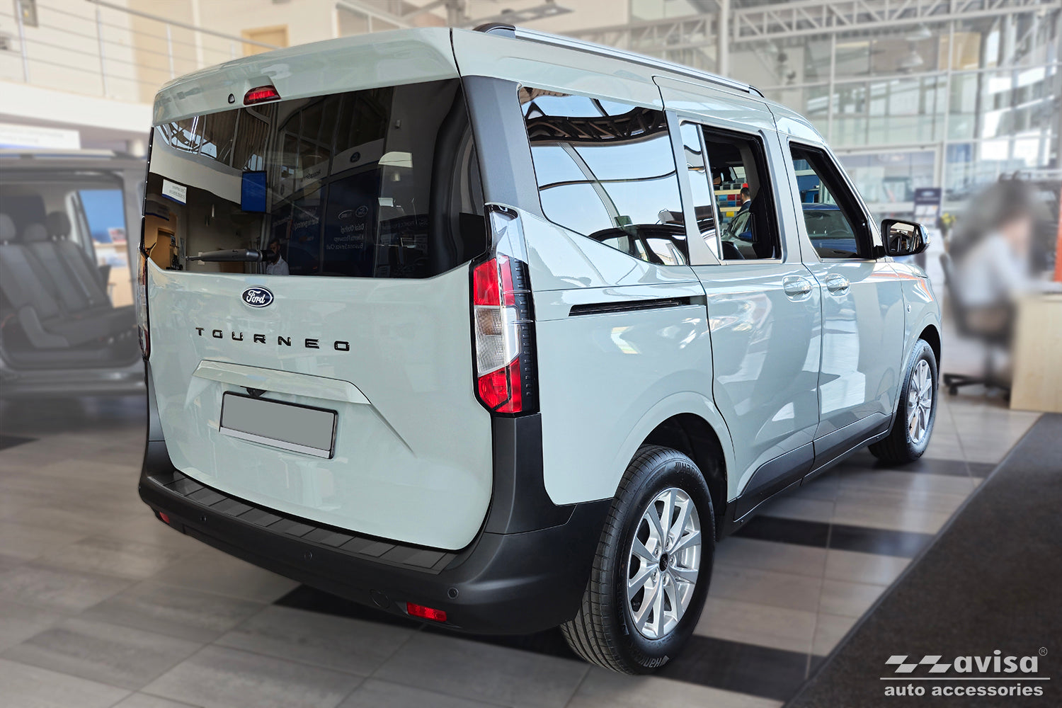 Lastskydd Ford Tourneo Courier II 2023+ (fits to both versions: twin dörr and tailgate) m.fl. – Svart – detaljbild 2