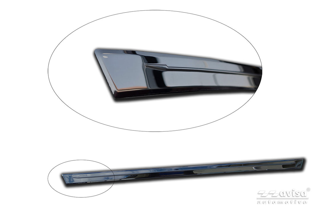 Bakluckelist Opel Frontera 2024+ – Spegelblank svart