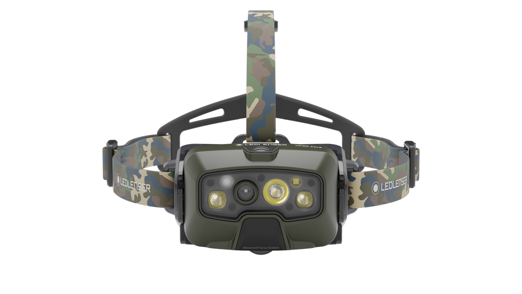 LEDLENSER HF8R Core RGB Camo – produktbild framifrån | LEDLENSER