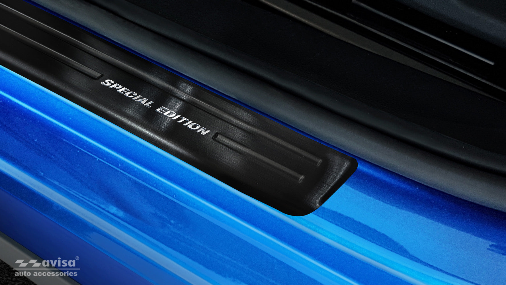 Tröskelskydd Special Edition Skoda Kamiq crossover 2019–2024 facelift 2024+ – Svart – detaljbild 3