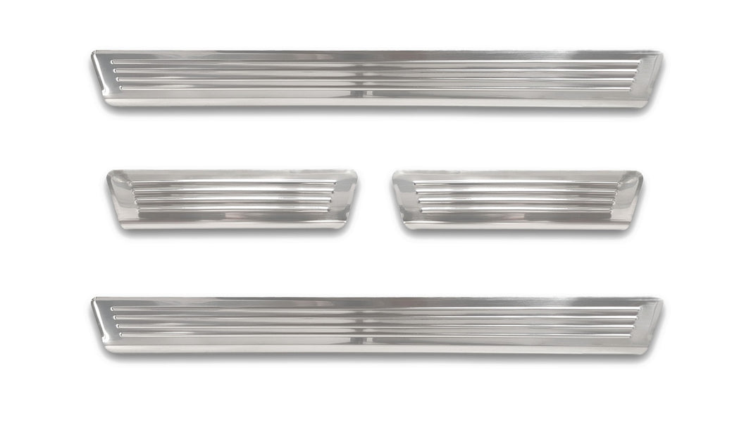 Tröskelskydd Lines Skoda Octavia IV liftback/ Kombi 2019–2024 facelift 2024+ – Silver satin