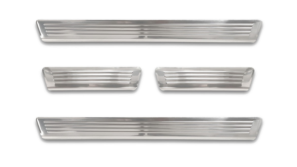 Tröskelskydd Lines Skoda Octavia IV liftback/ Kombi 2019–2024 facelift 2024+ – Silver satin