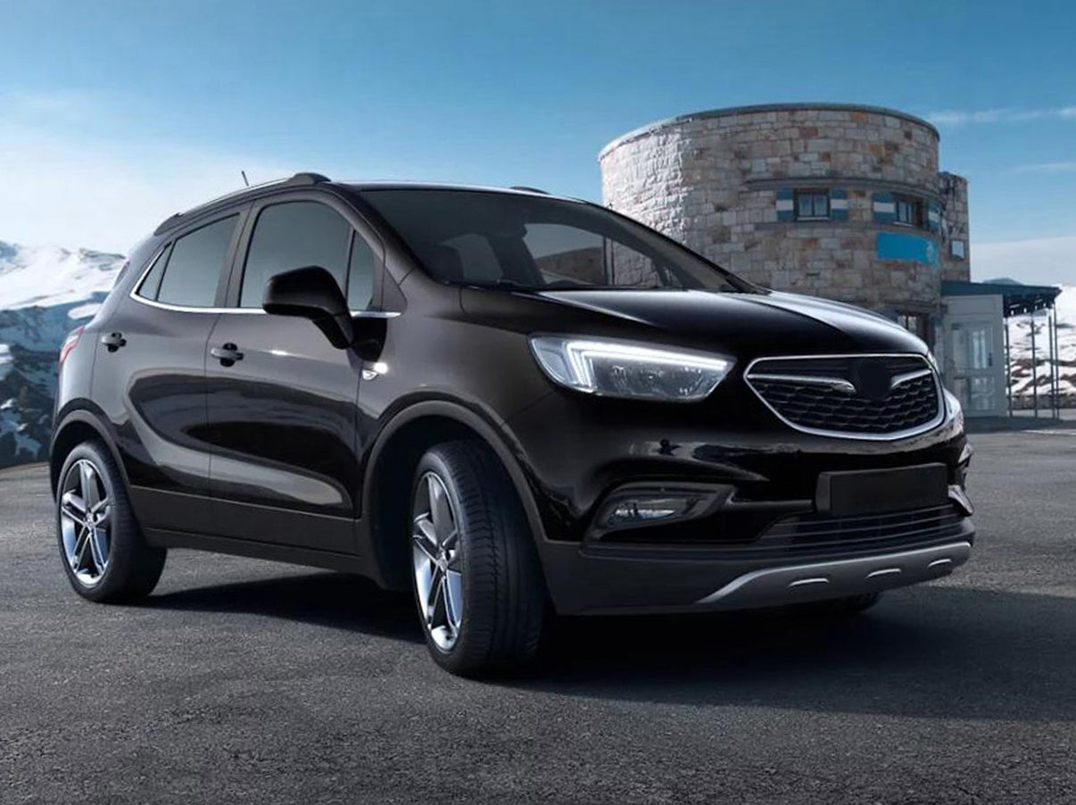 Lastskydd Opel Mokka X facelift 2016+ – Spegelpolerat silver – detaljbild 3